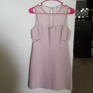 Blush Express Dress with Cutouts & Lace Details